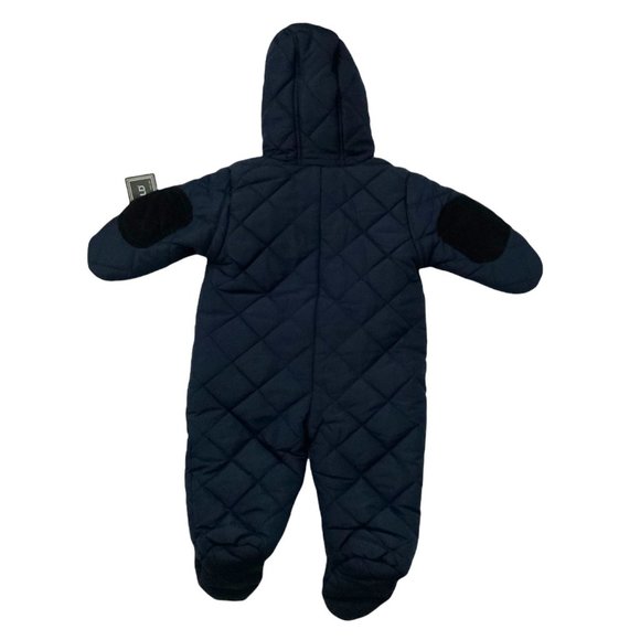 S Rothschild & CO Baby Boys Front-Snap Zipper Snowsuit Navy 6-9 Months - Picture 4 of 5